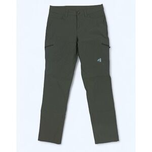 EDDIE BAUER FIRST ASCENT Guide Pro Cargo Pants Womens Size 8 Nylon Green